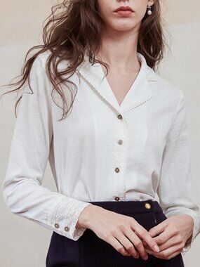 Simple Retro Brand: Ines Lace Blouse XL
